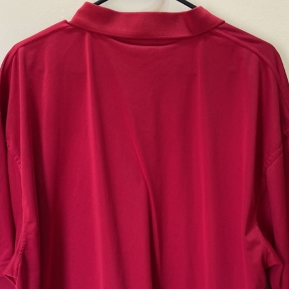 Red Button Down Shirt for Women - Picture 3 of 3